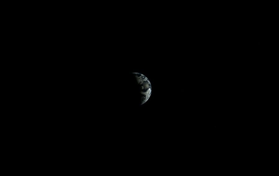 Снимок Земли с китайской станции Change 3 с Луны