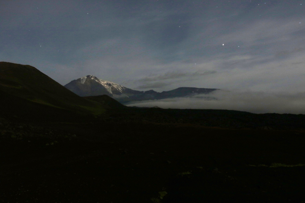 ночной пейзаж, Камчатка