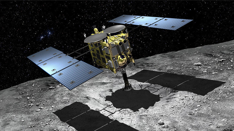встреча аппарата Hayabusa 2 с астероидом