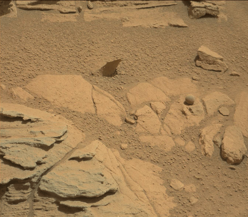 Марсоход Curiosity нашел каменный шарик - Zelenyikot