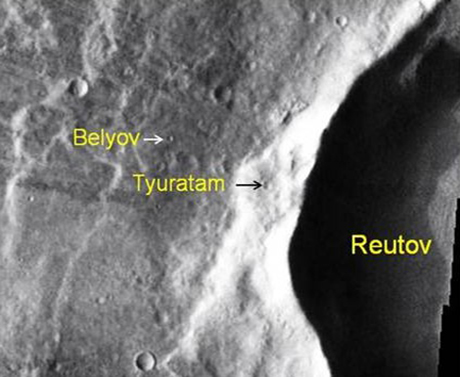кратеры у места посадки «Марса-3»