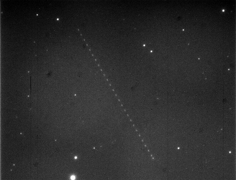 съемка астероида Большим рефрактором Пулковской обсерватории