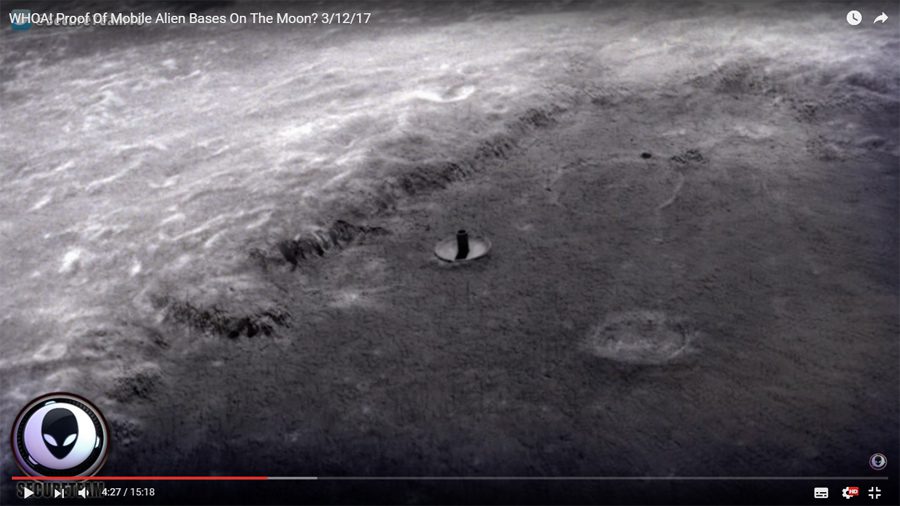 кадр видео “WHOA! Proof Of Mobile Alien Bases On The Moon? 3/12/17”
