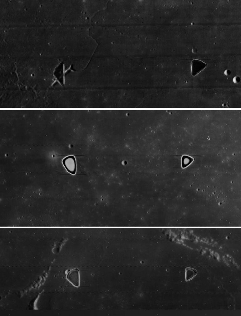 снимки поверхности Луны с КА Lunar Orbiter 4