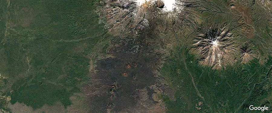 извержение вулкана Толбачик в 2012 году