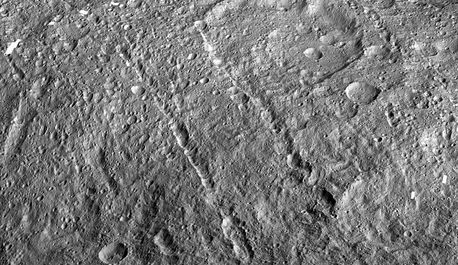 цепи кратеров на Церере