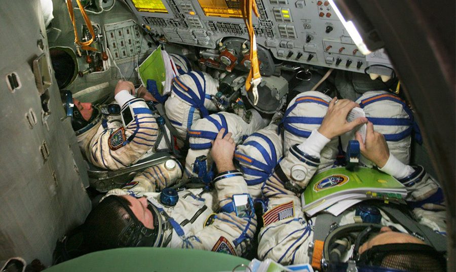 экипаж в космическом корабле «Союз»