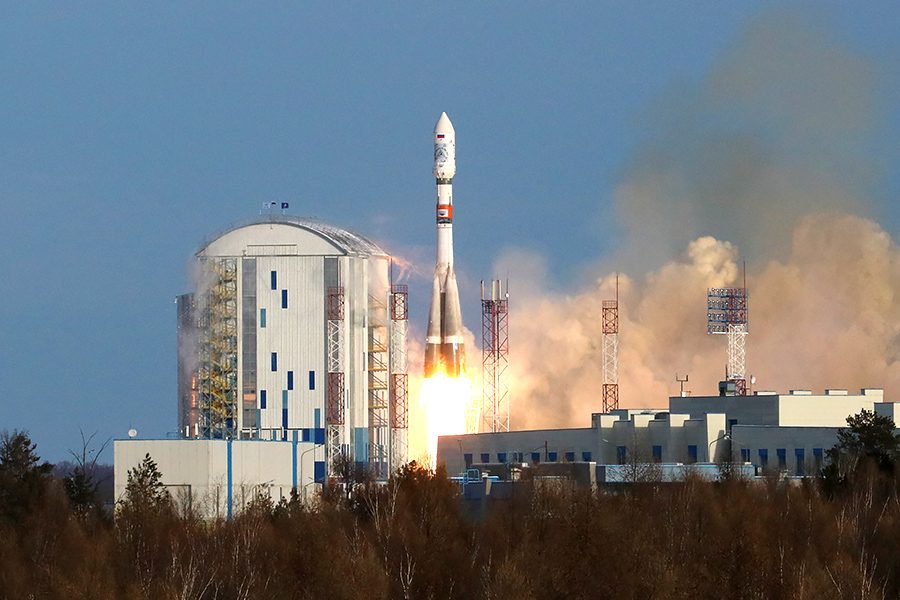 Взлёт ракеты «Союз-2.1а» с космодрома Восточный