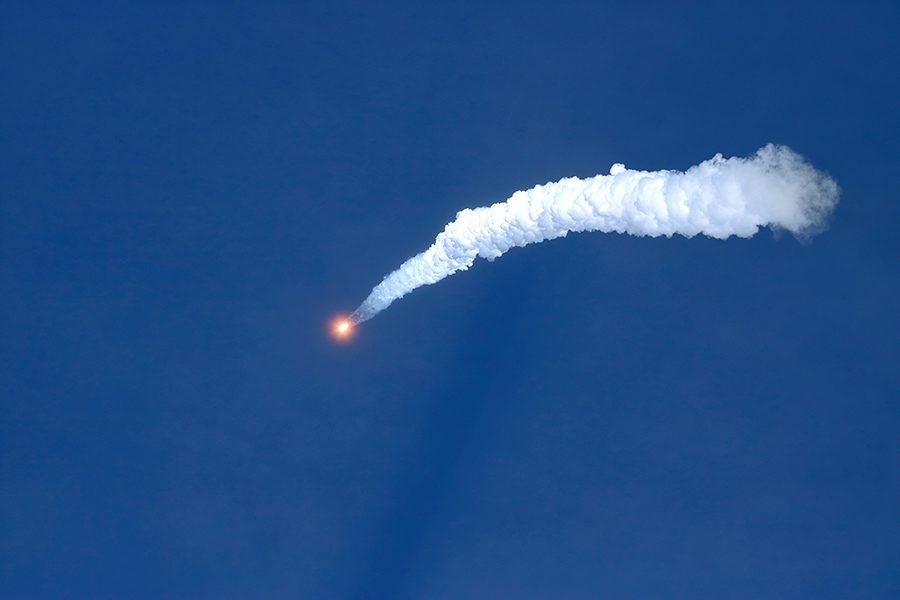 След от ракеты «Союз-2.1а»