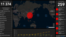 карта распространения вируса в Китае