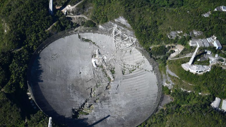 Разрушение телескопа Arecibo
