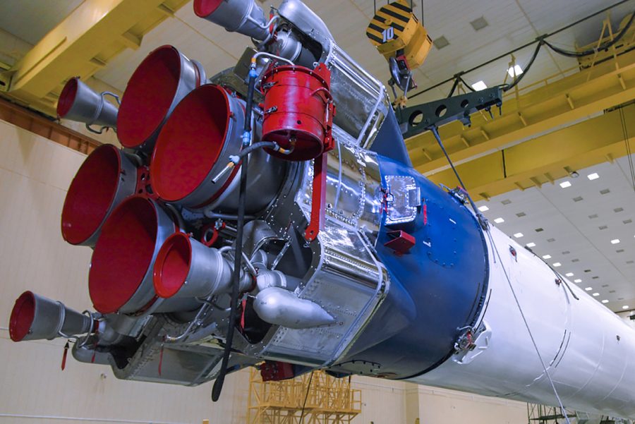 Двигатель РД-108 на ракете «Союз-2.1а». Фото: Роскосмос/GK Launch