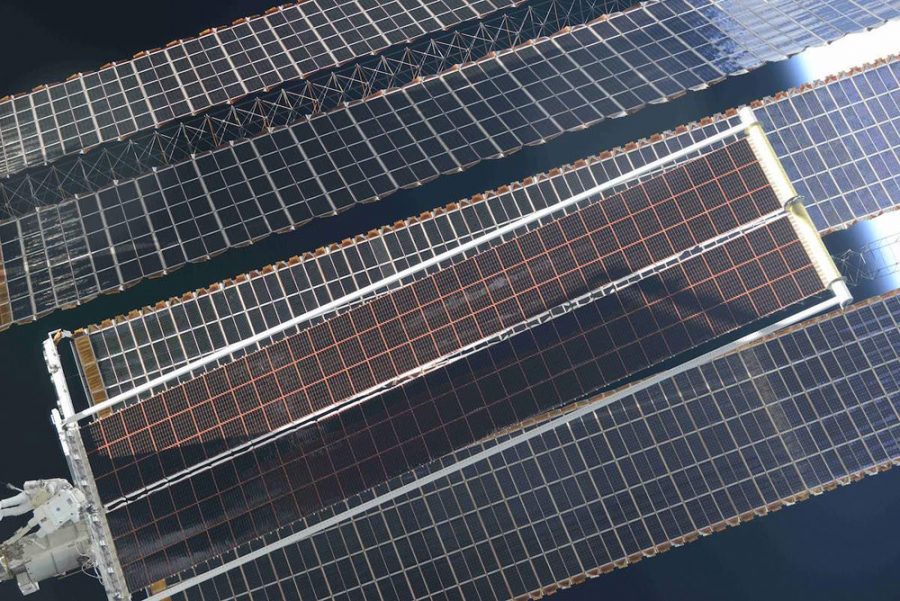 Солнечные панели на МКС 